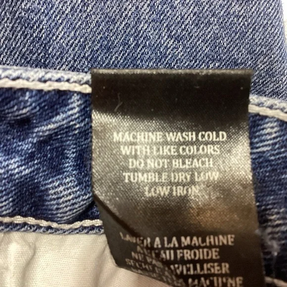 Blank NYC Two-Tone Asymmetrical Wrap Skirt Blue White 24 (00, XXS) - Picture 9 of 9